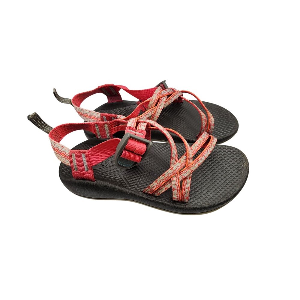 Chaco Womens Z/2 Classic Sandals Adjustable Straps Red & Black Comfortable Outdo